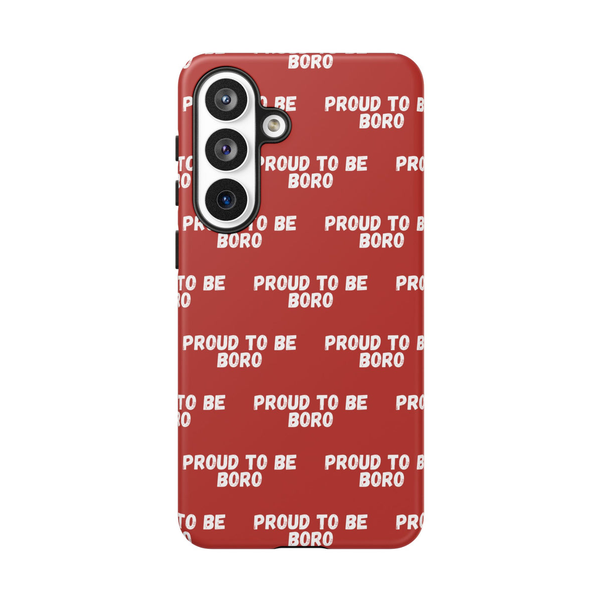 "PROUD TO BE BORO" Phone Case — Red Pattern Tough Case