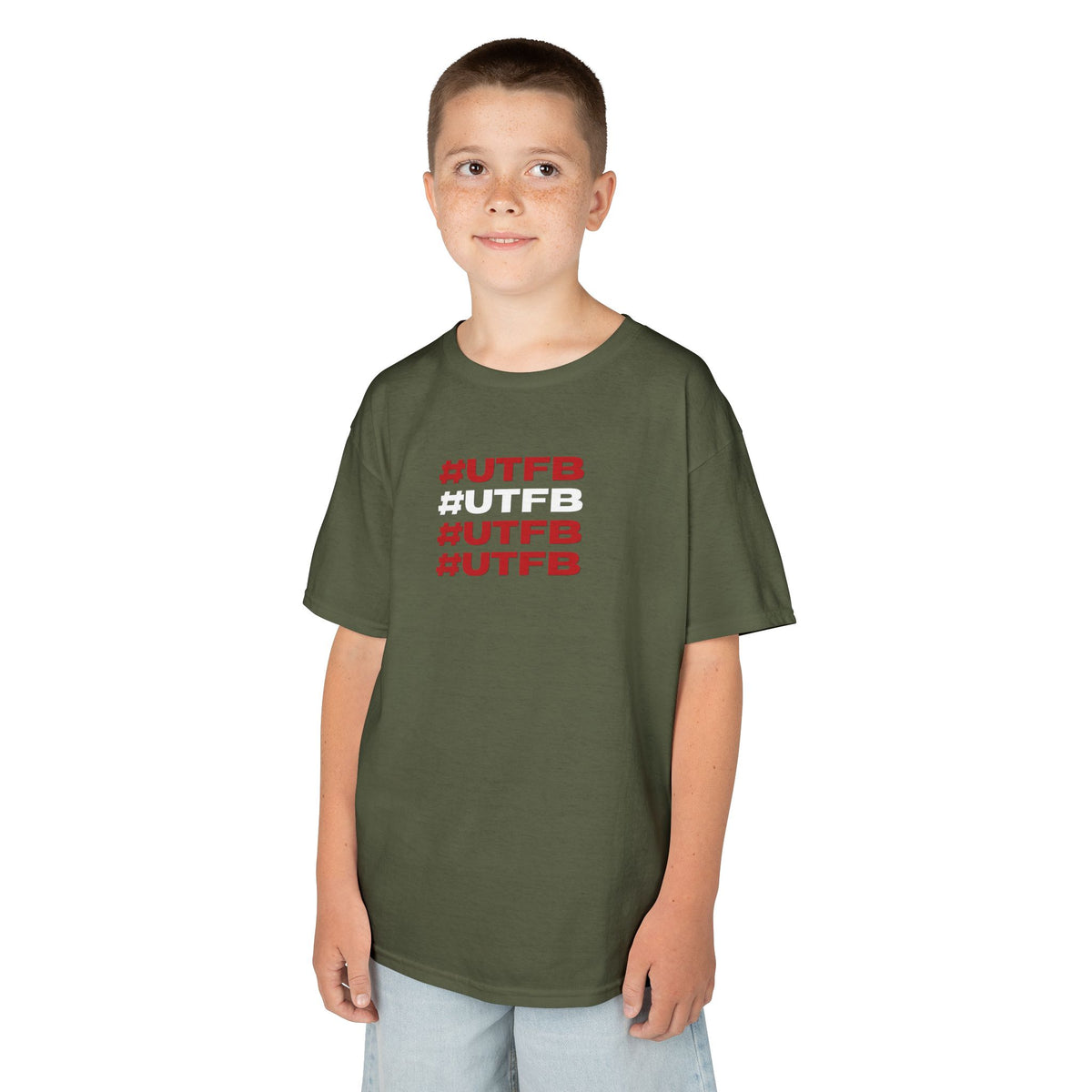 Kids Tee — #UTFB Repeated Graphic Youth T-Shirt