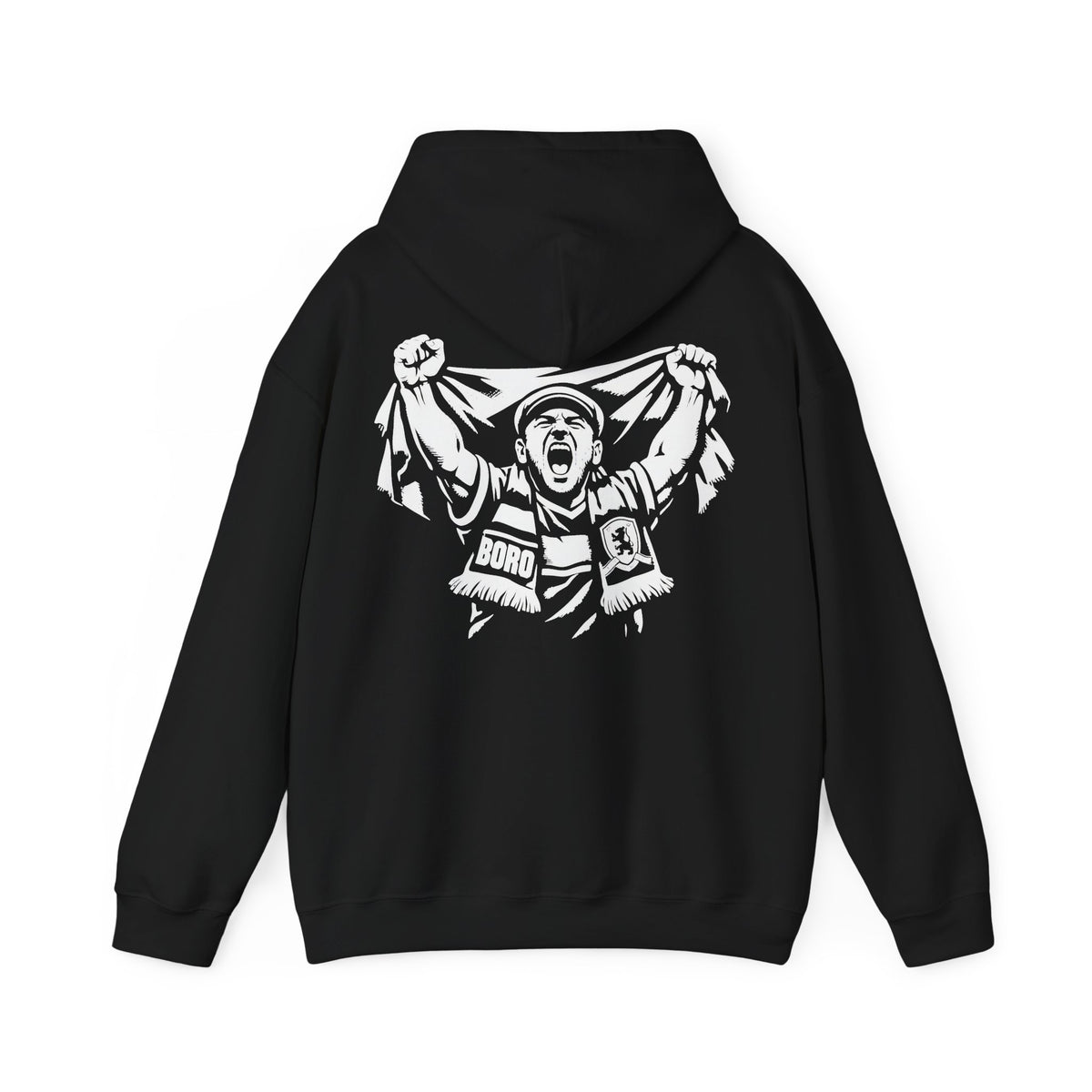 BORO Super Fan Hoodie — Middlesbrough Football Supporter 'back print'