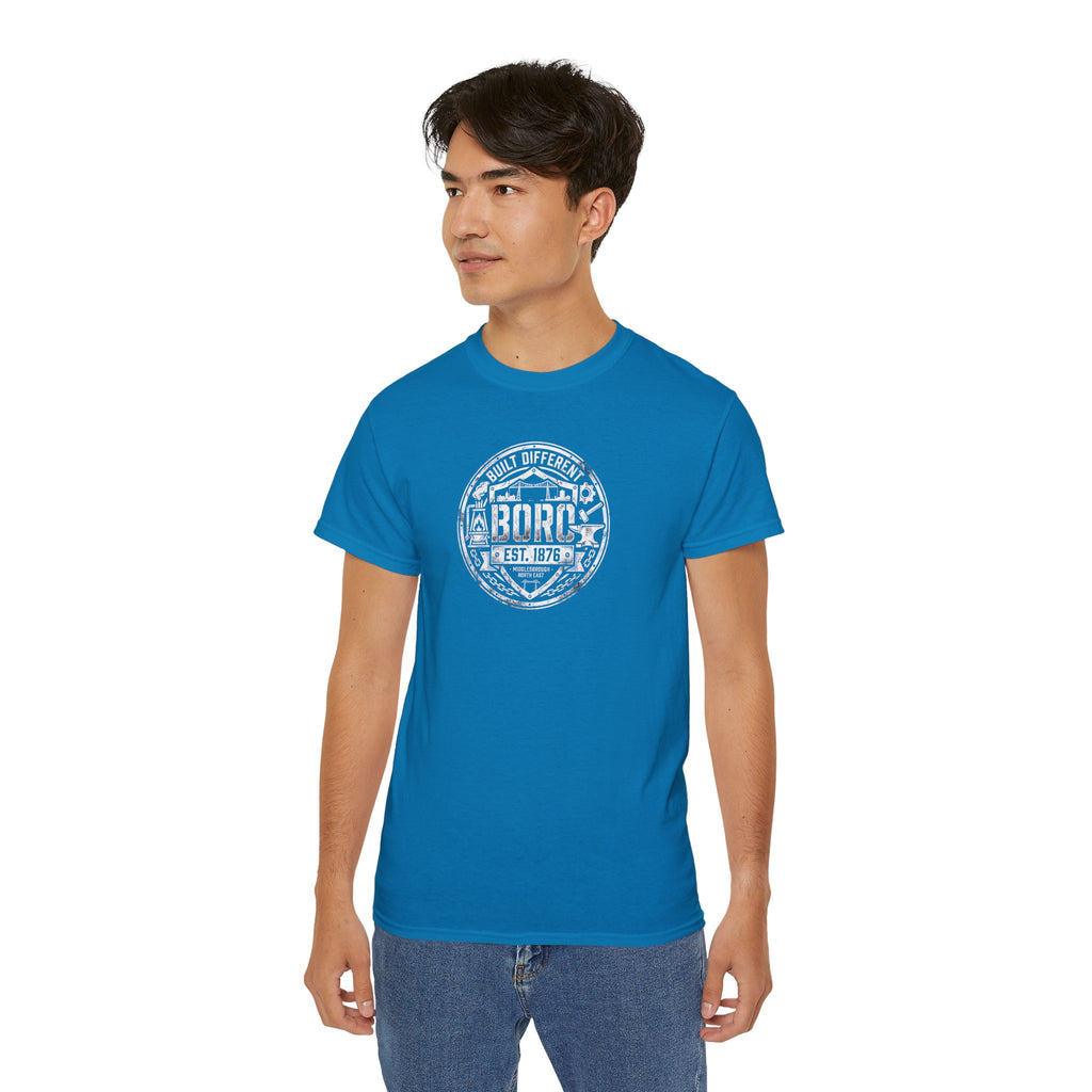 Boro Built Different Emblem T-Shirt — 'BORO Est. 1976' Boro Logo Tee