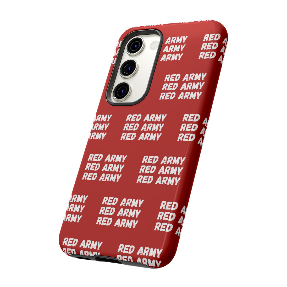 "RED ARMY RED ARMY RED ARMY" Phone Case — Red Pattern Tough Case
