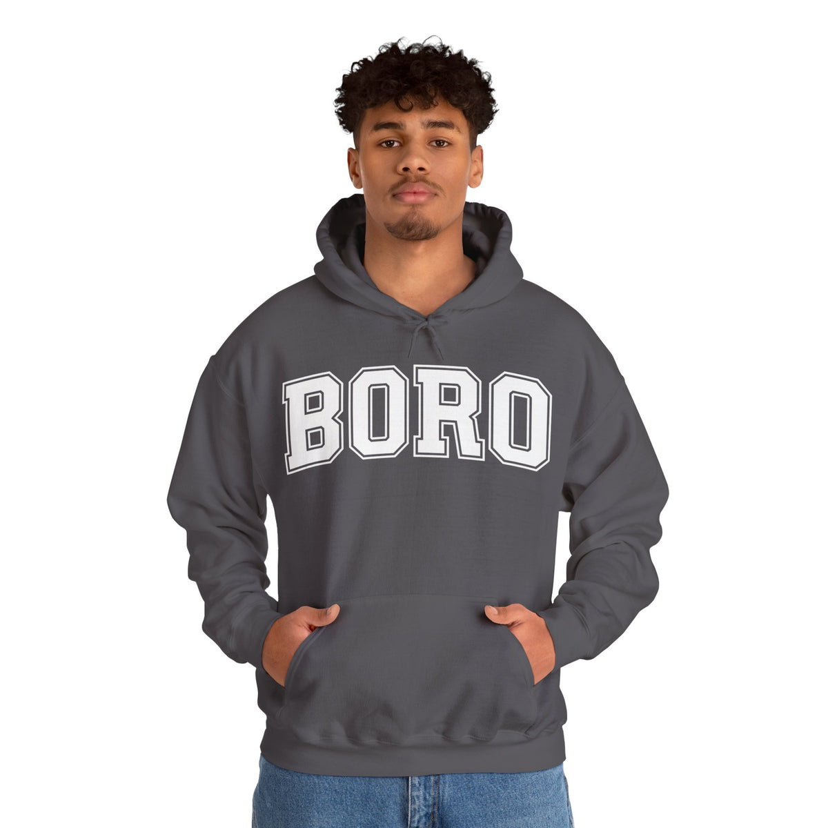 Uni BORO Style Hoodie 'front print' only.