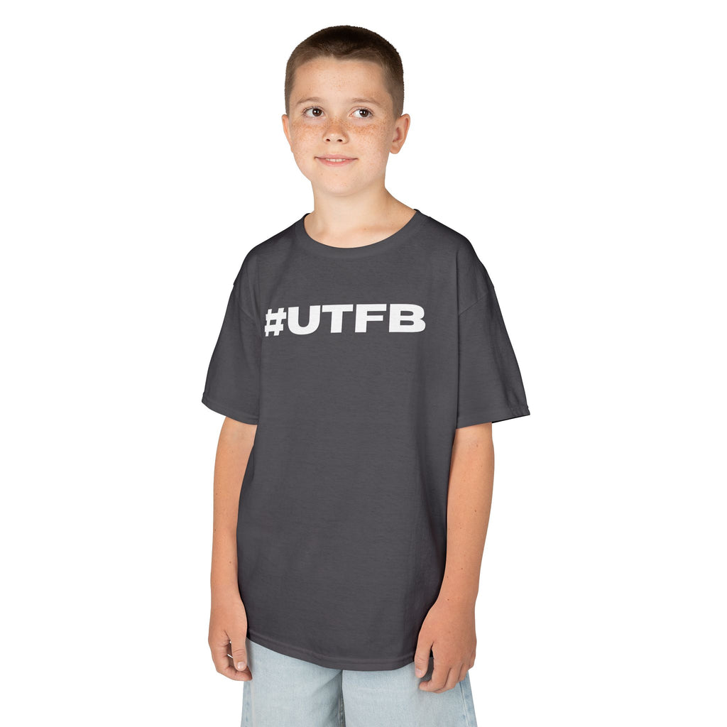 Kids BORO Tee — White #UTFB Graphic Youth T-Shirt