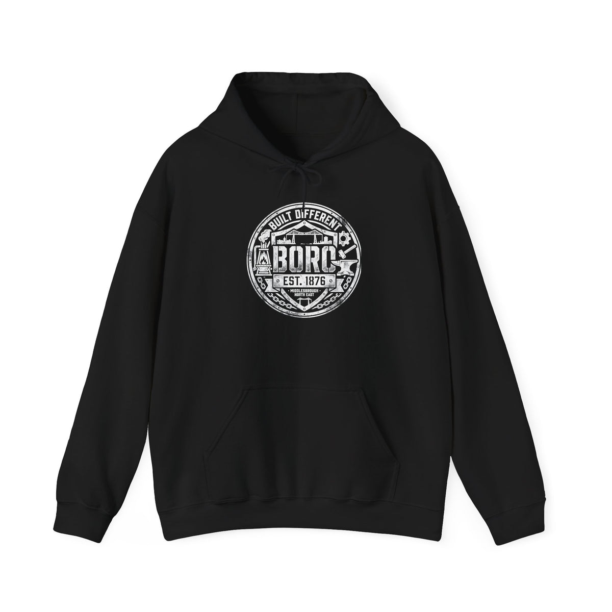 Adult BORO Built Different – Boro Logo Hoodie