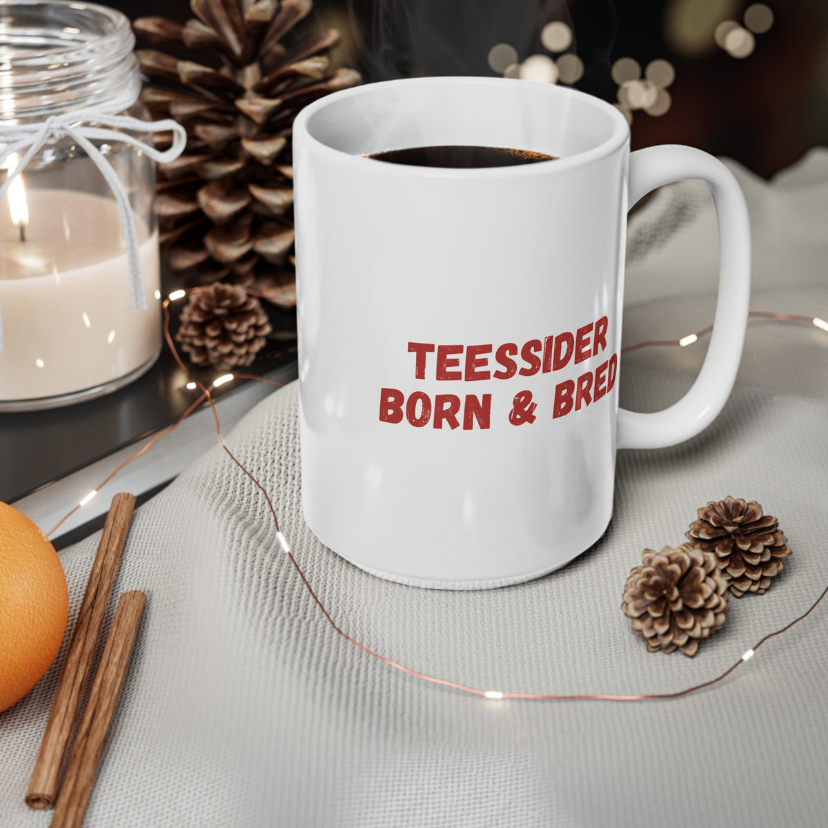 Teessider Born & Bred Ceramic Coffee Mug — 11oz/15oz Pride Gift