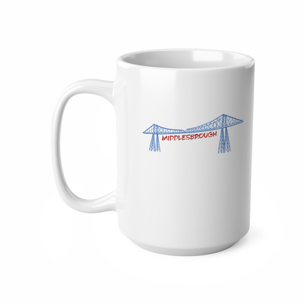 Middlesbrough Transporter Bridge Ceramic Coffee Mug — 11oz & 15oz Souvenir