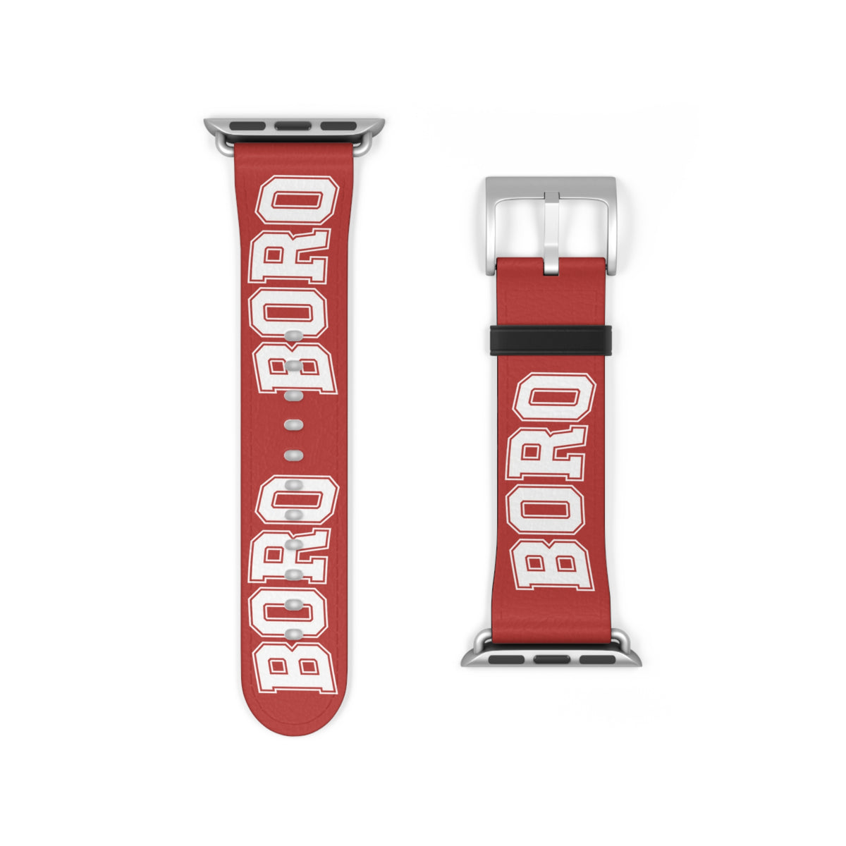 Apple I Watch - Watch Band — Bold Red "BORO" Sport Band (Strap ONLY) ( Apple Watch Series 1–9, Ultra and SE ONLY)