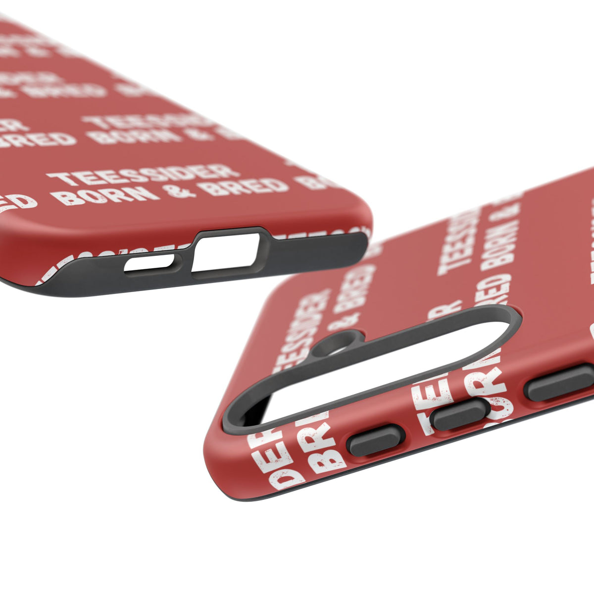 "TEESSIDE BORN & BRED" Phone Case — Red Pattern Tough Case