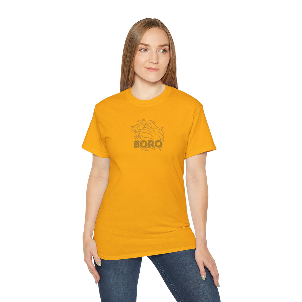 GOLD Roaring Lion BORO Football T-Shirt