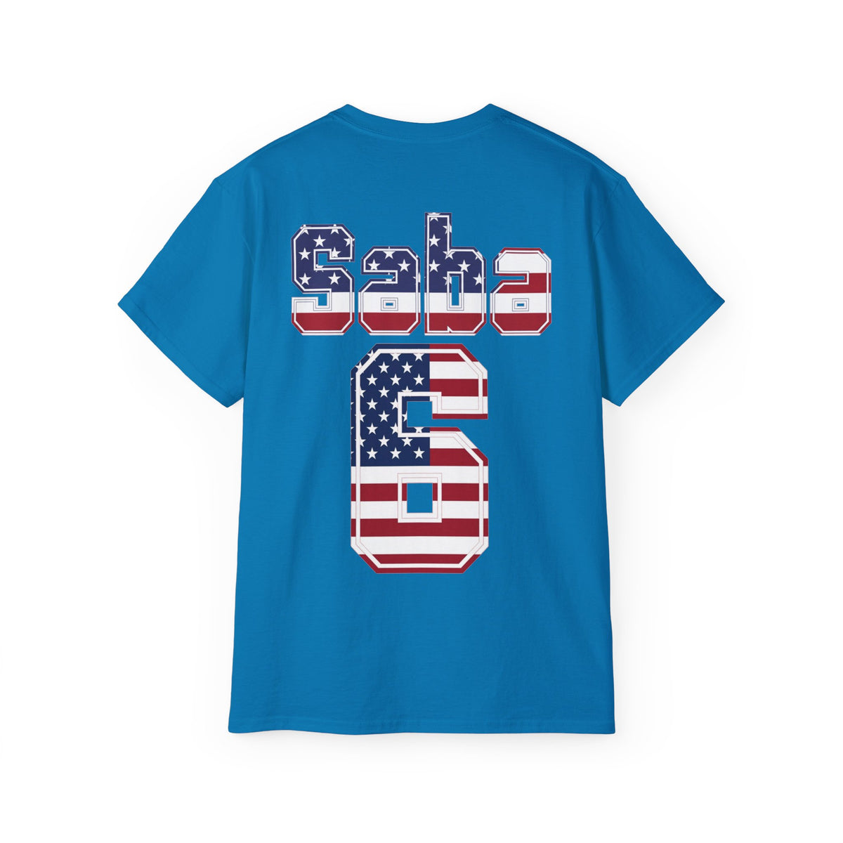 Sabastian Berhalter Number 6 USA Flag Shirt for the BORO 'back print only'
