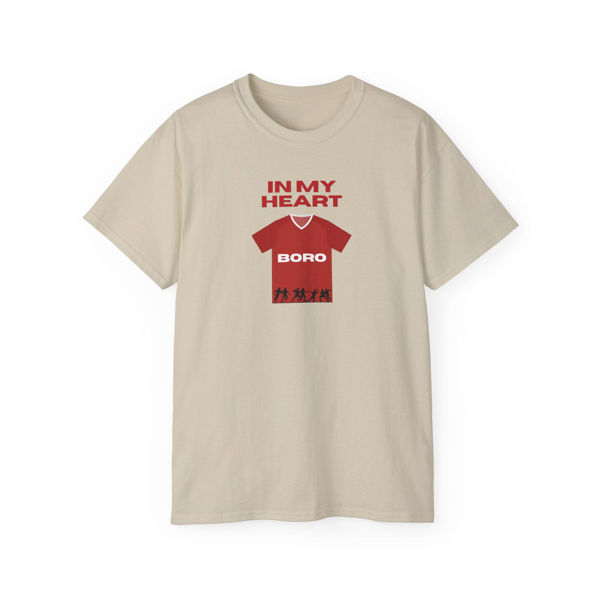 In My Heart Boro Football Tee — Fan Shirt