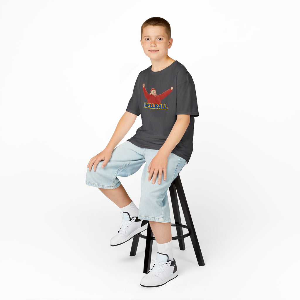 Kids 'HELLBALL' Gaffa Graphic Tee — In Kim we Trust