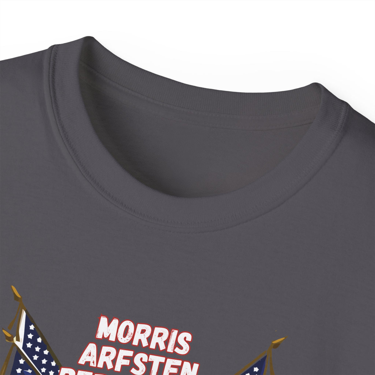 American Flag Graphic Cotton T-Shirt - Morris, Arfsten and Berhalter - Patriotic 'Middlesbros' Tee