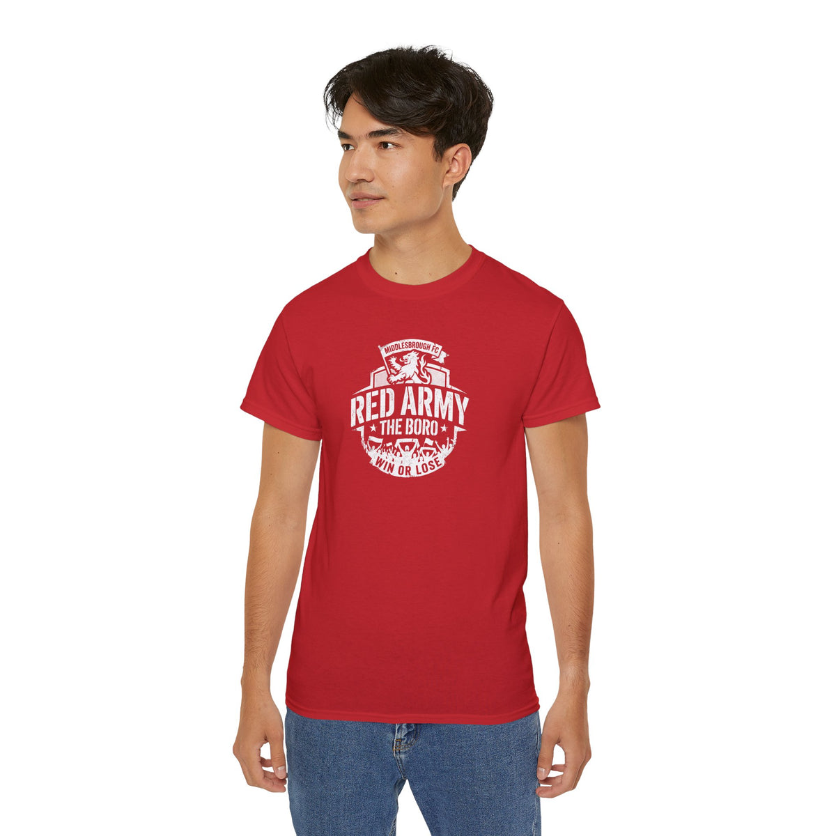 Red Army The Boro "Win or Lose" T-Shirt — Middlesbroughfc Football Fan Tee