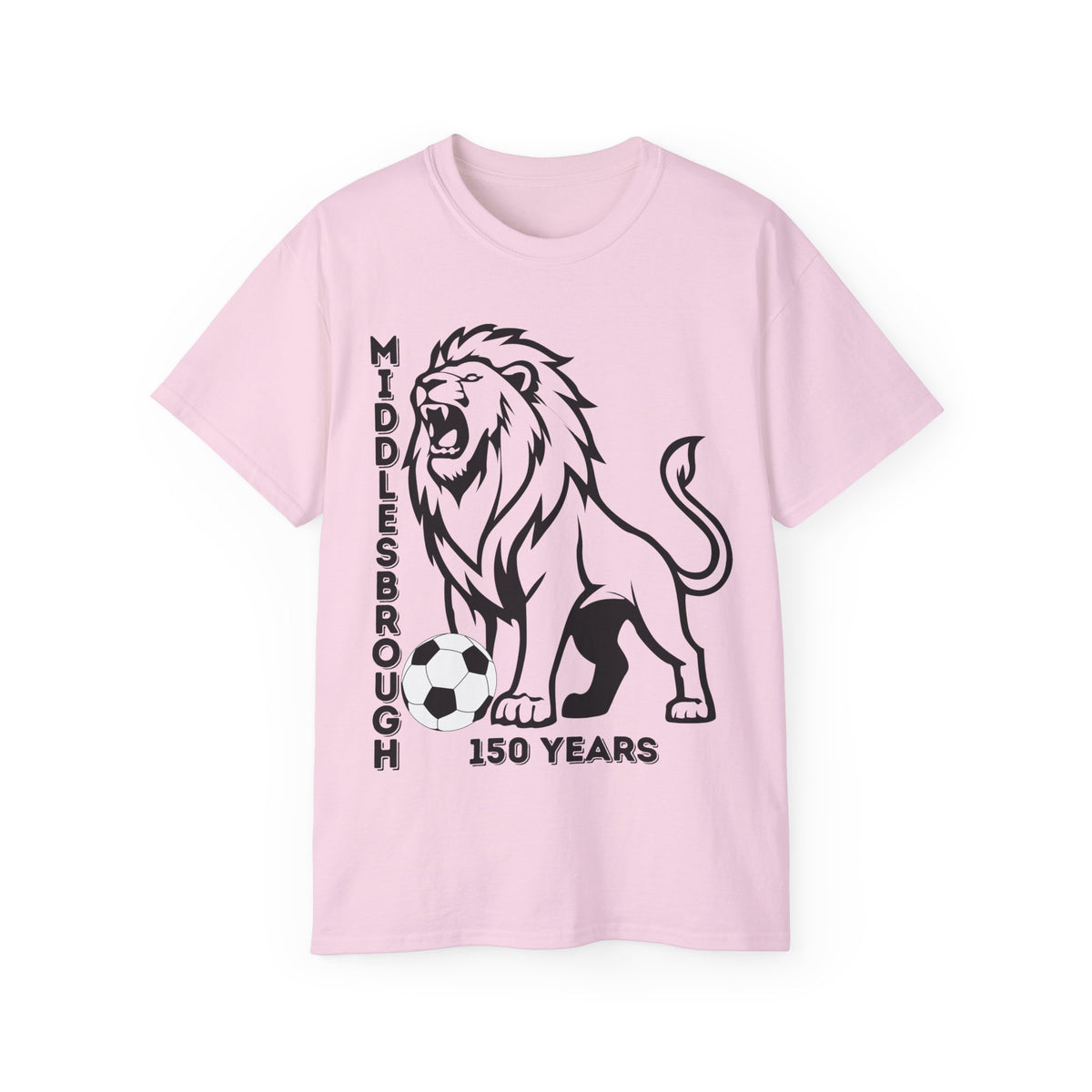 Black/Red Middlesbrough 150 Years Lion Football T-Shirt