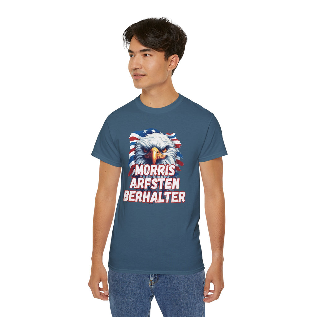 Eagle Graphic Tee — "Morris Arfsten Berhalter" Patriotic USA BORO Shirt