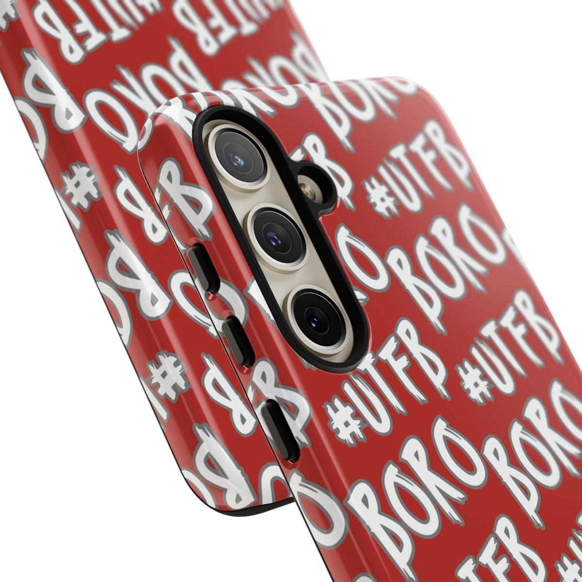 Phone Case — Red #UTFB BORO Pattern Protective Case