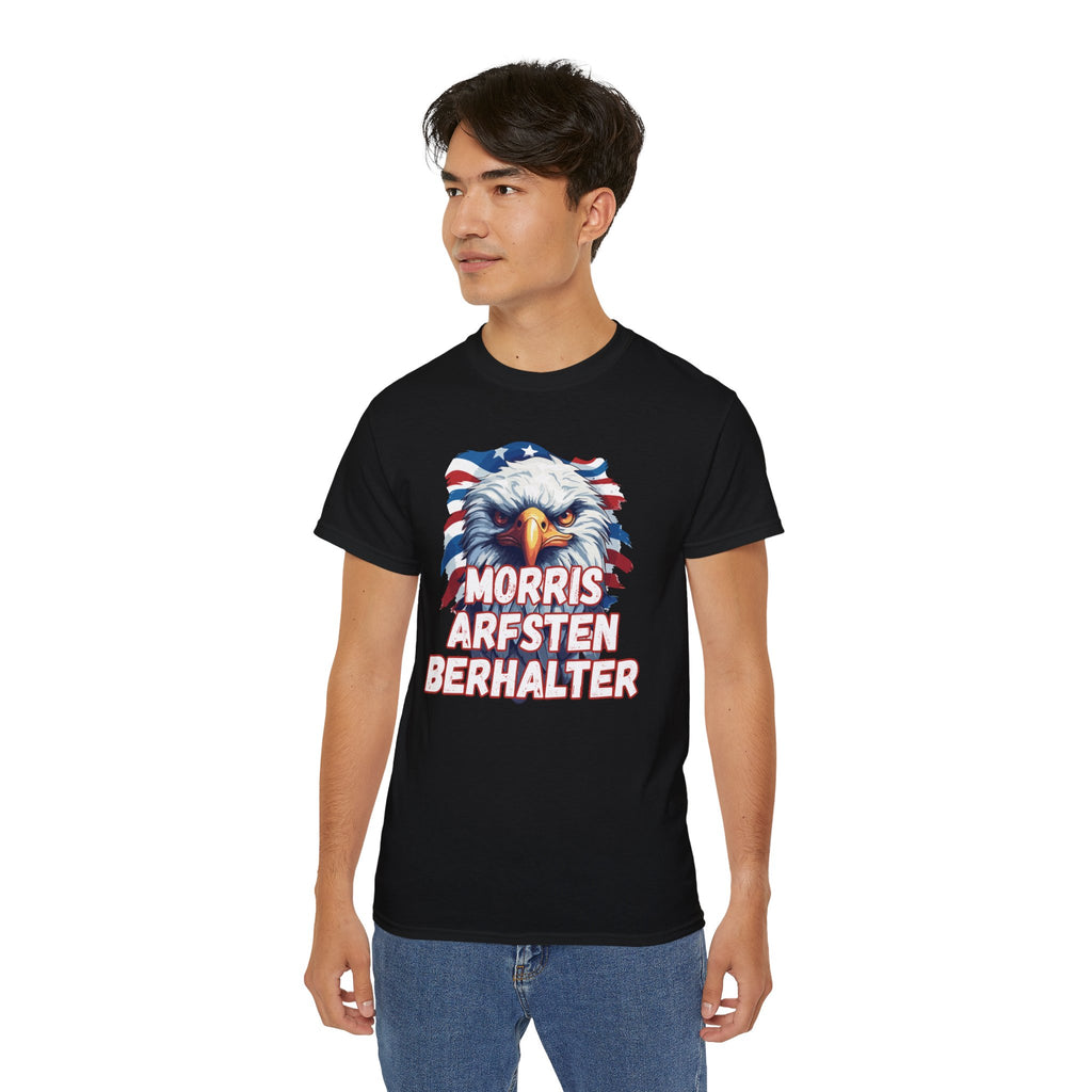 Eagle Graphic Tee — "Morris Arfsten Berhalter" Patriotic USA BORO Shirt