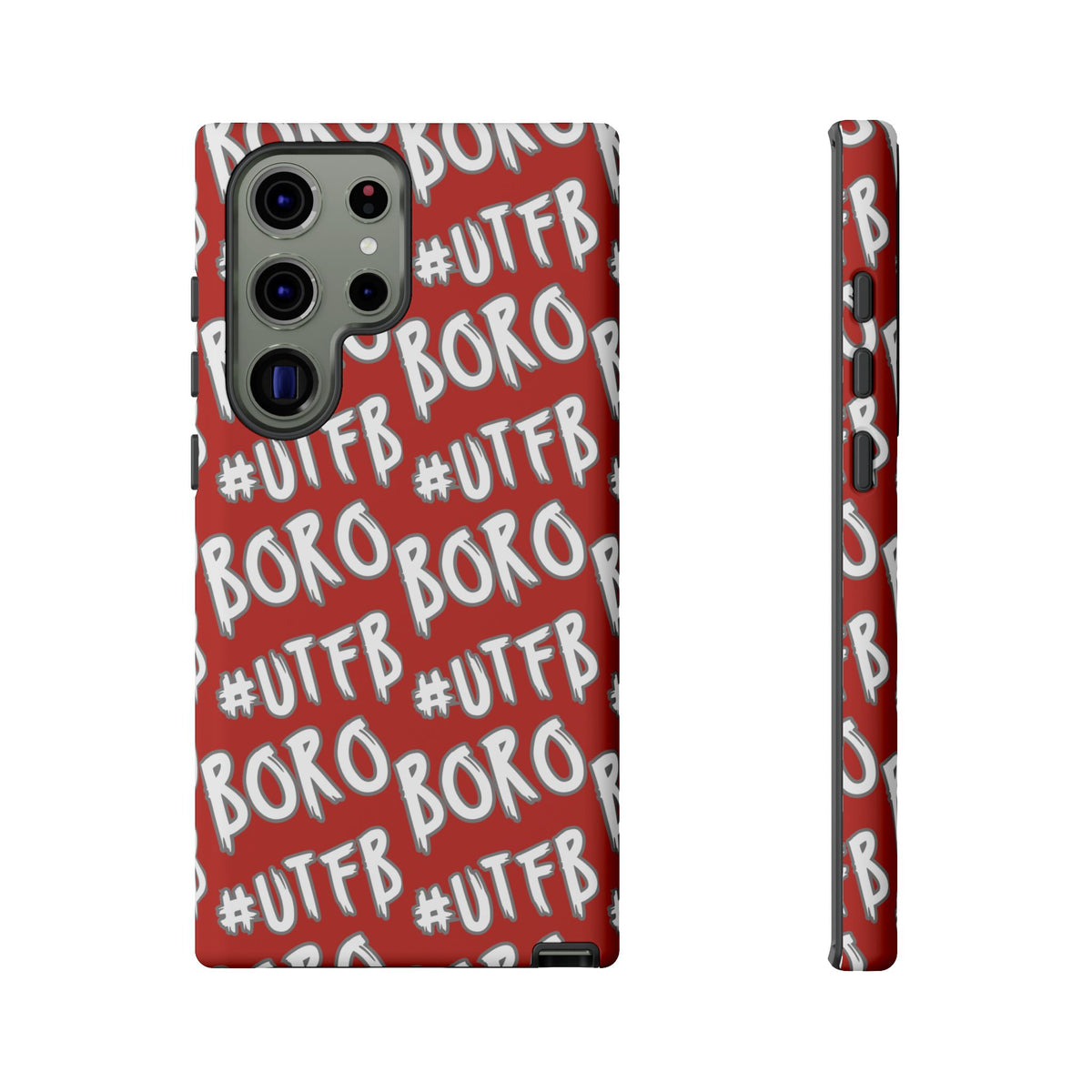 Phone Case — Red #UTFB BORO Pattern Protective Case