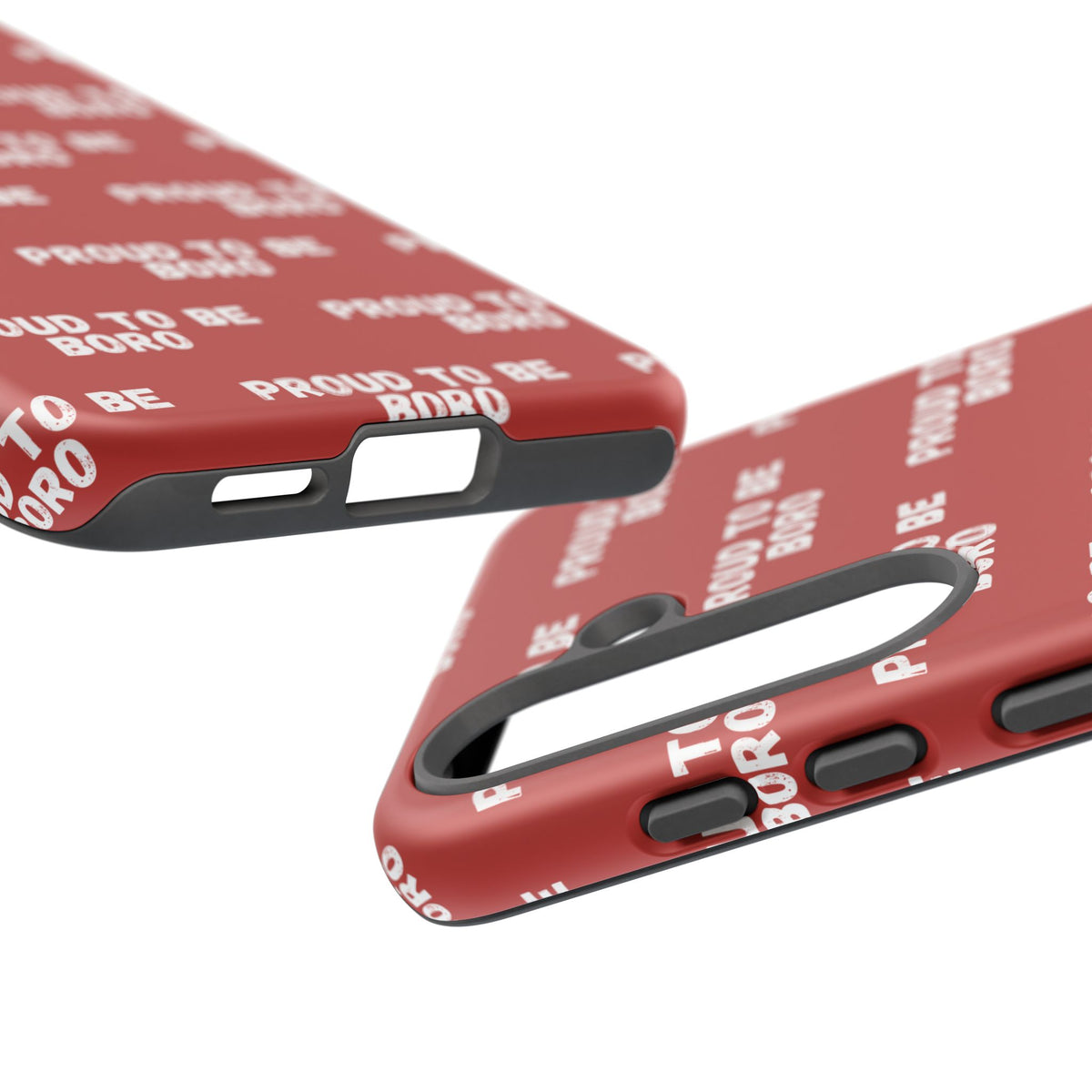"PROUD TO BE BORO" Phone Case — Red Pattern Tough Case