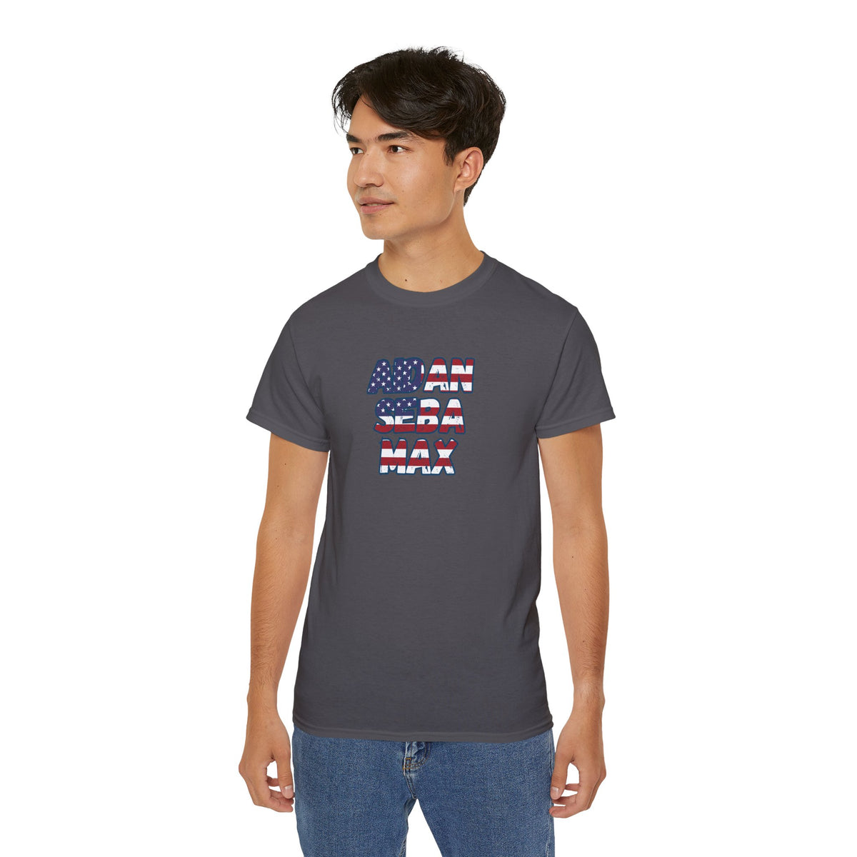 BORO's Midfield Trio Tee — AIDAN SEBA MAX USA  Graphic T‑Shirt