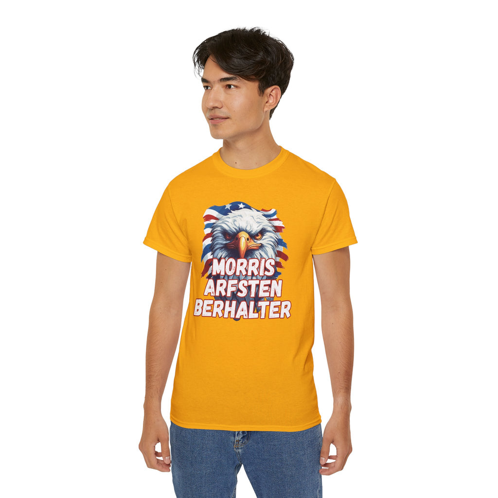 Eagle Graphic Tee — "Morris Arfsten Berhalter" Patriotic USA BORO Shirt