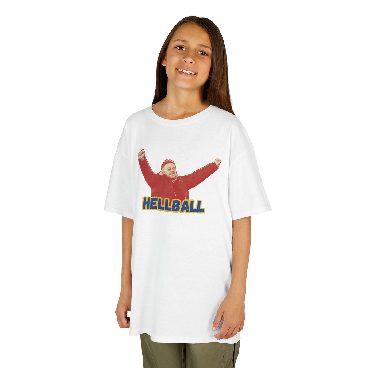 Kids 'HELLBALL' Gaffa Graphic Tee — In Kim we Trust