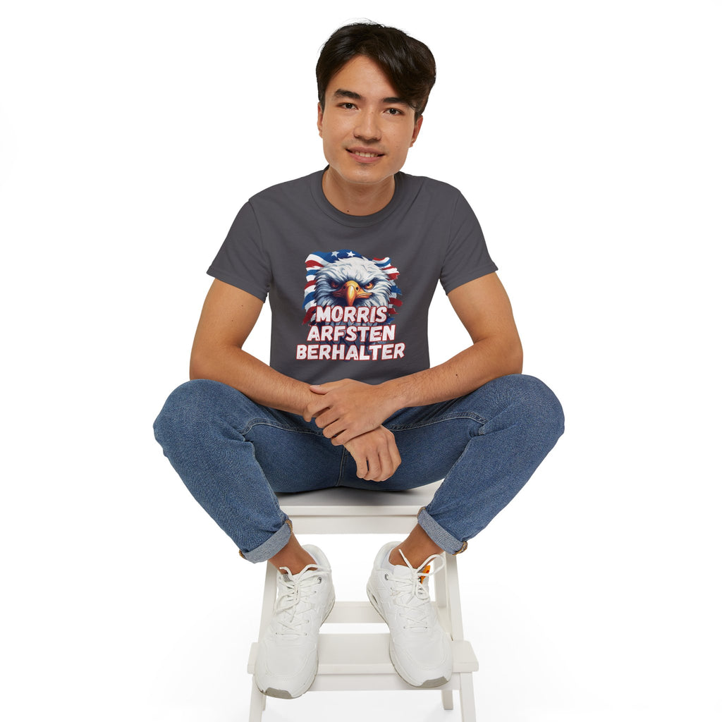 Eagle Graphic Tee — "Morris Arfsten Berhalter" Patriotic USA BORO Shirt