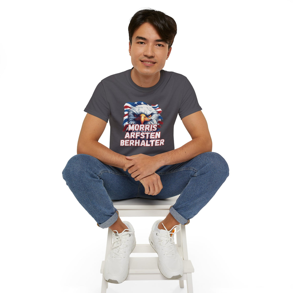 Eagle Graphic Tee — "Morris Arfsten Berhalter" Patriotic USA BORO Shirt