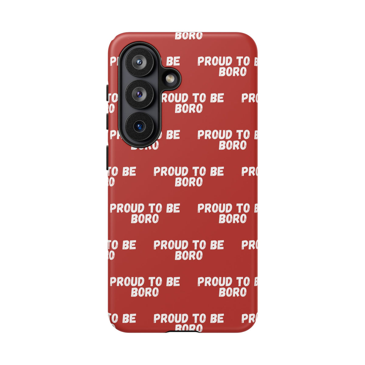 "PROUD TO BE BORO" Phone Case — Red Pattern Tough Case