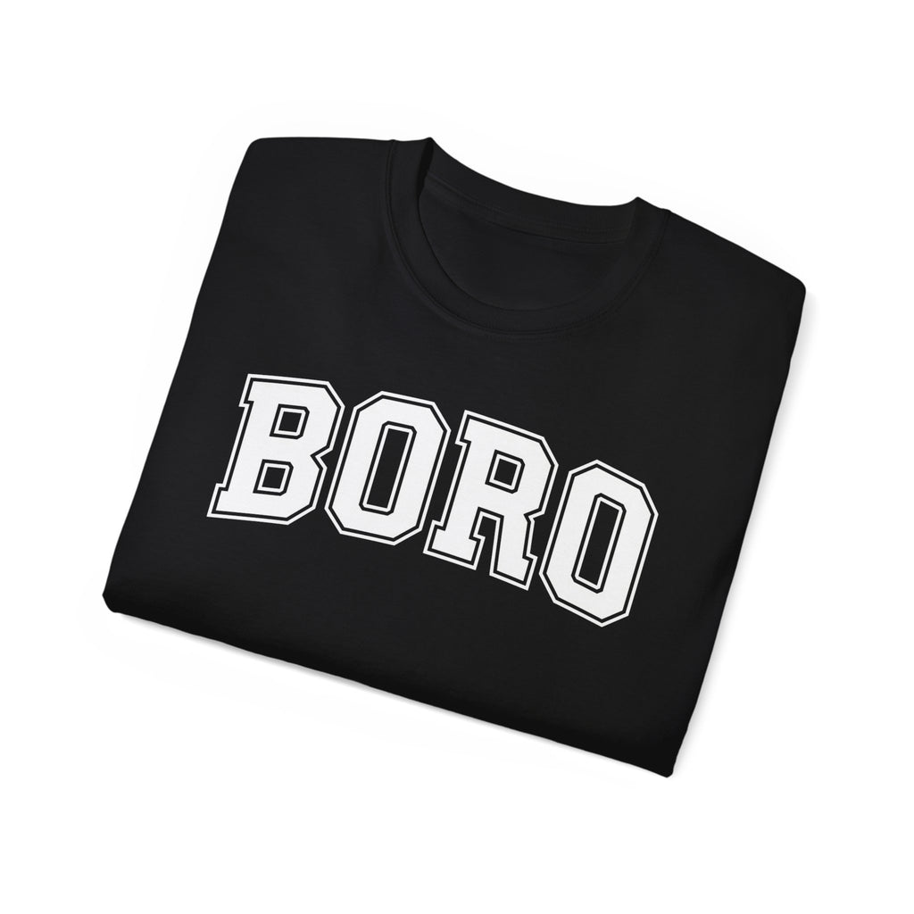 BORO Collegiate Graphic Tee — Classic UNI Lettering T-Shirt