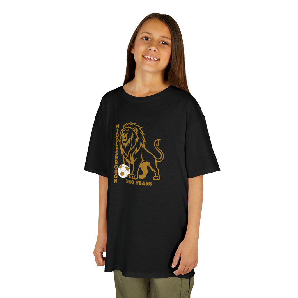 Kids Middlesbrough Lion Graphic Tee — "150 Years" Anniversary Shirt