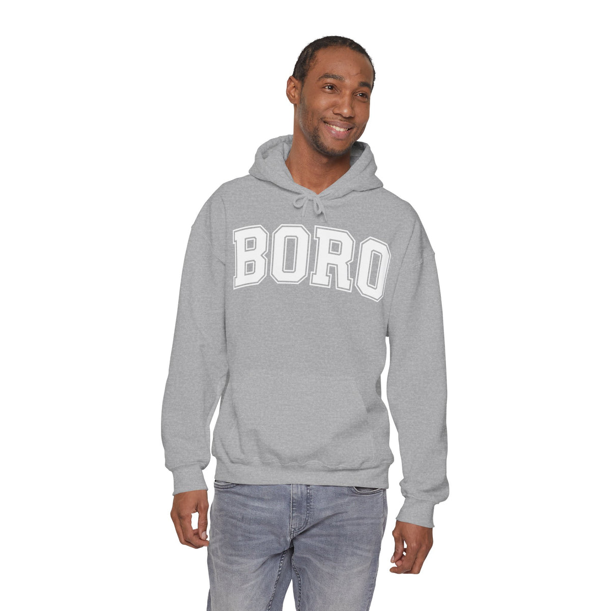 Uni BORO Style Hoodie 'front print' only.