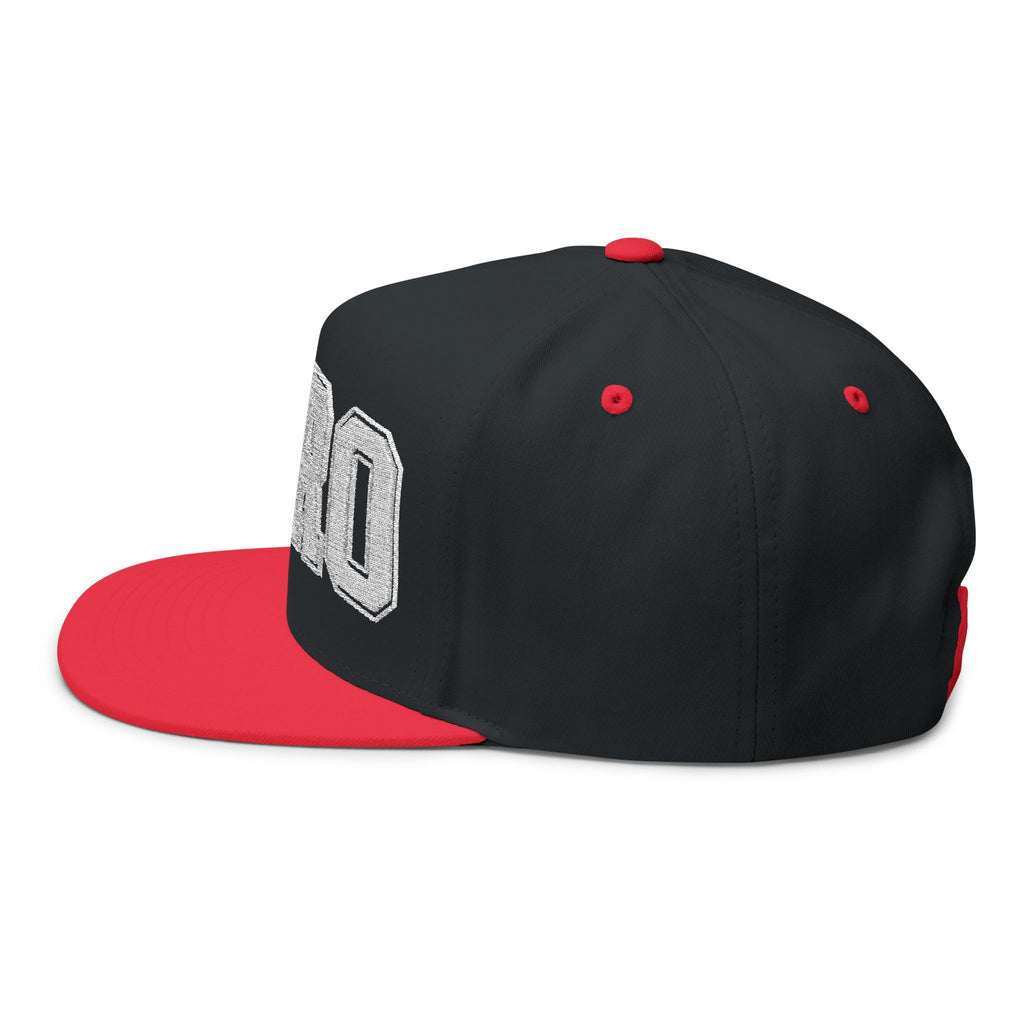 BORO Flat Bill Cap — Embroidered 'BORO' Vintage UNI Snapback Hat