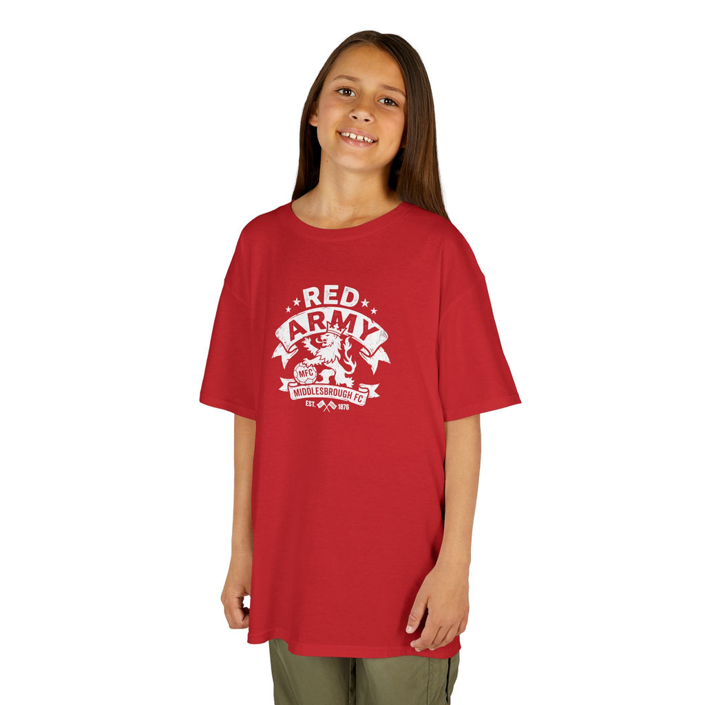 Kids T‑Shirt — "Red Army" BORO Mascot Graphic Tee for Children