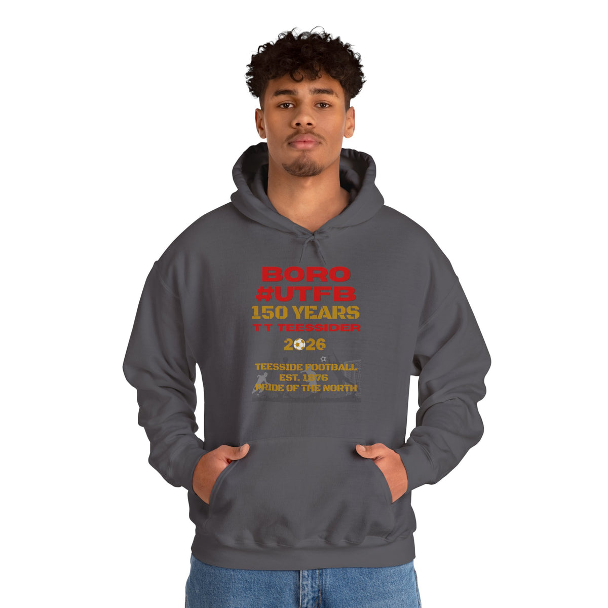 BORO 150 Years 2026 Hoodie 'front print' only.