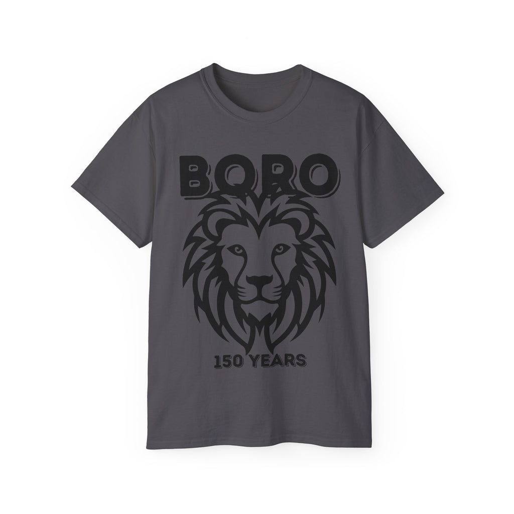 LARGE Black/Red Lion Mascot Tee – BORO 150 Years Commemorative T-Shirt
