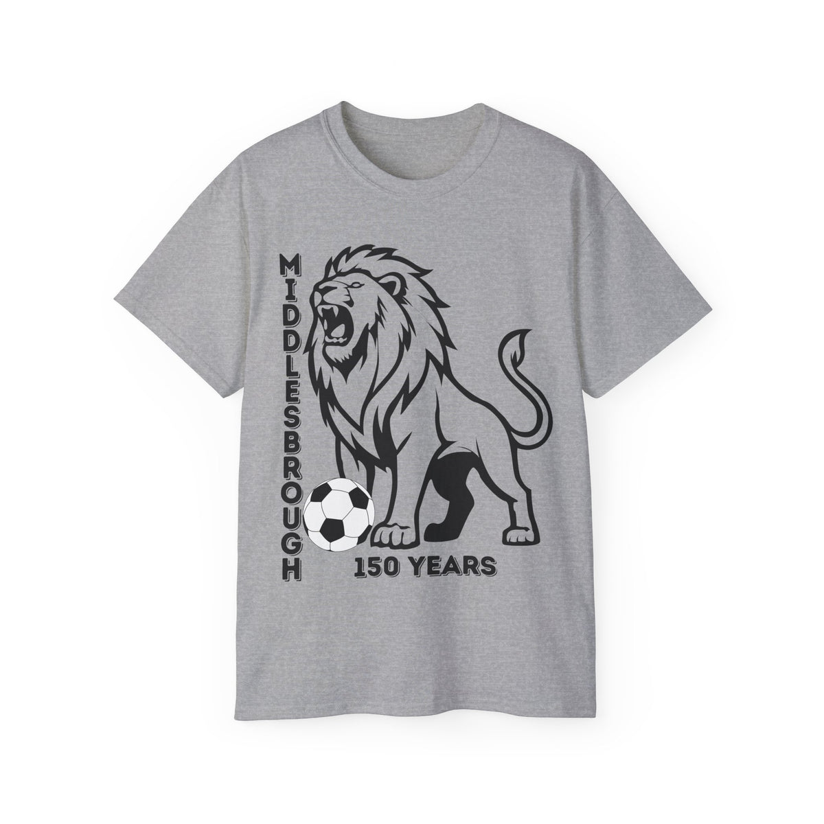 Black/Red Middlesbrough 150 Years Lion Football T-Shirt