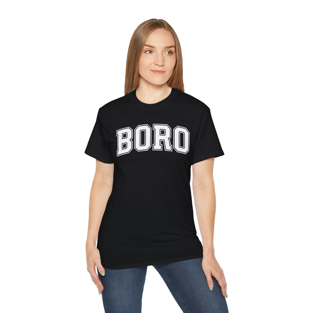 BORO Collegiate Graphic Tee — Classic UNI Lettering T-Shirt