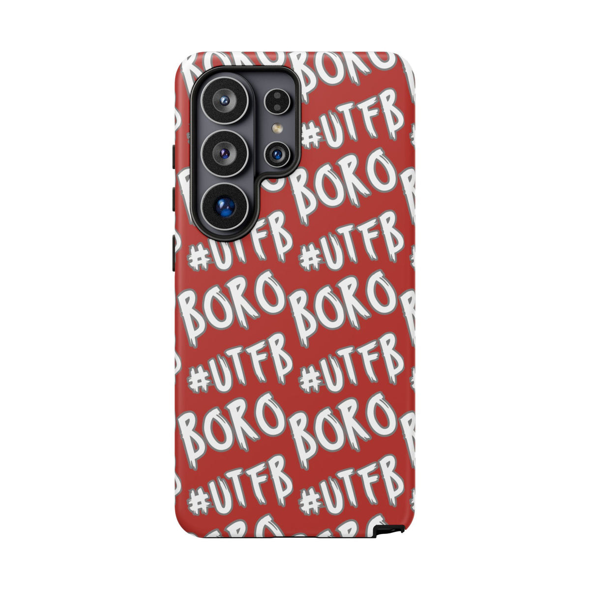 Phone Case — Red #UTFB BORO Pattern Protective Case
