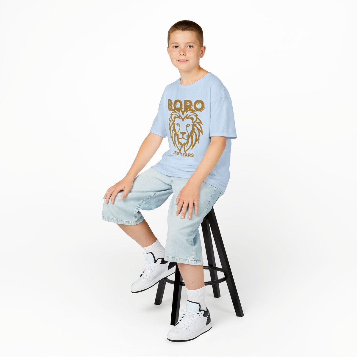 Kids Lion Graphic Tee — "Boro 150 Years" Anniversary Shirt