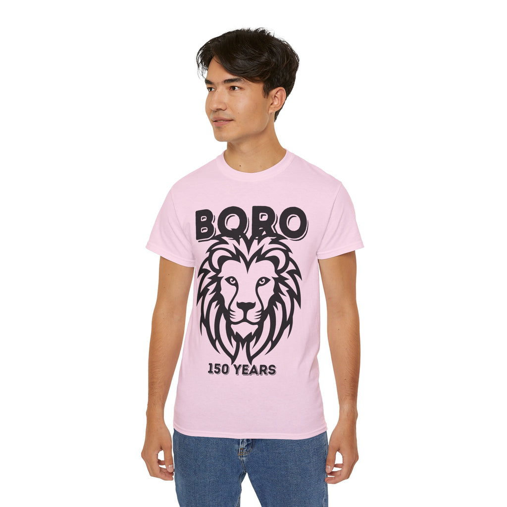 LARGE Black/Red Lion Mascot Tee – BORO 150 Years Commemorative T-Shirt
