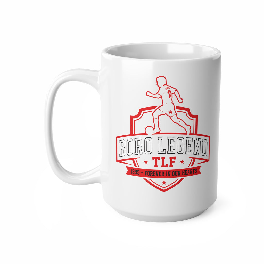 Soccer Legend  Juninho Paulista Ceramic Mug — “Boro Legend” 11oz & 15oz