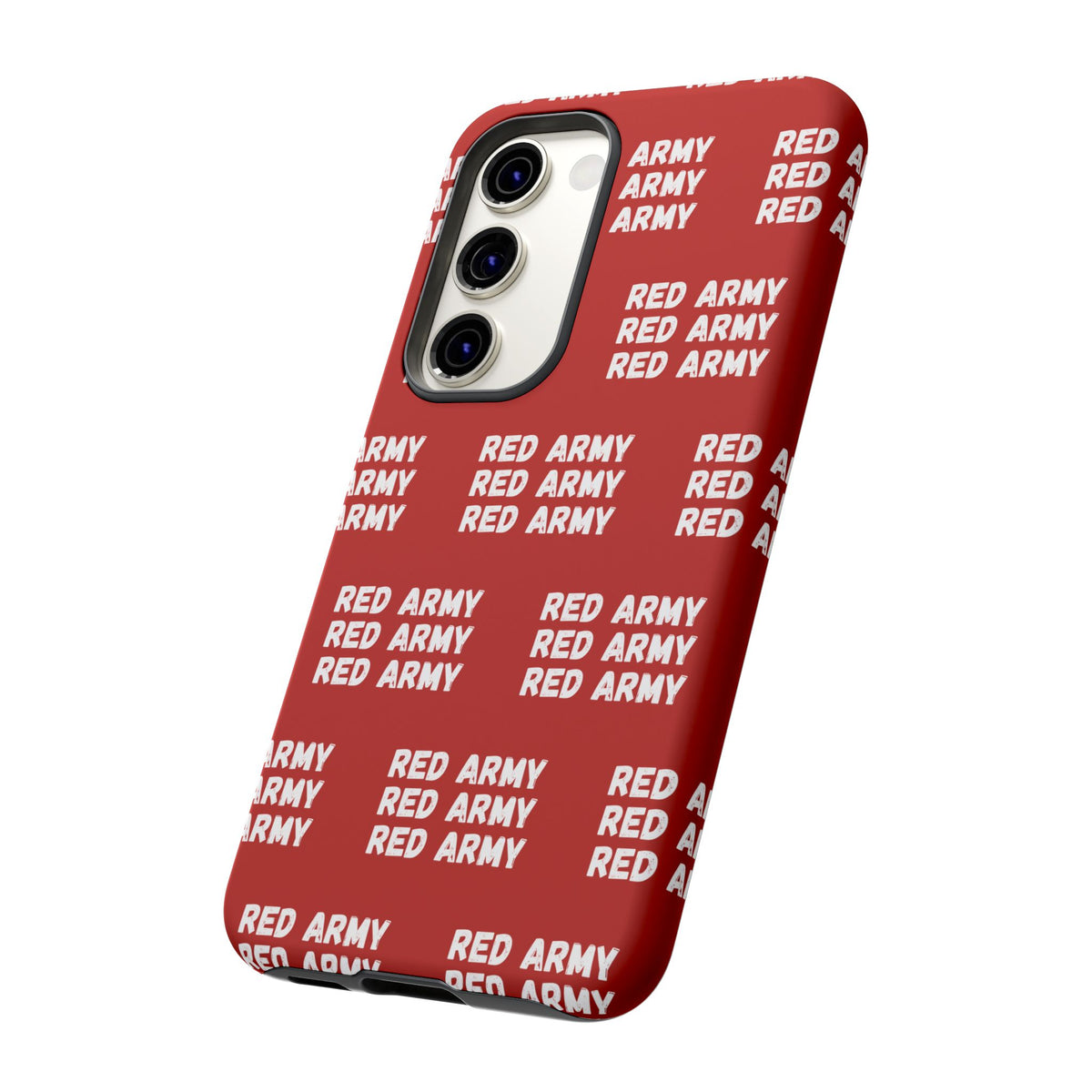 "RED ARMY RED ARMY RED ARMY" Phone Case — Red Pattern Tough Case