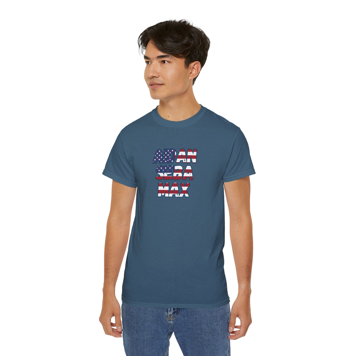 BORO's Midfield Trio Tee — AIDAN SEBA MAX USA  Graphic T‑Shirt