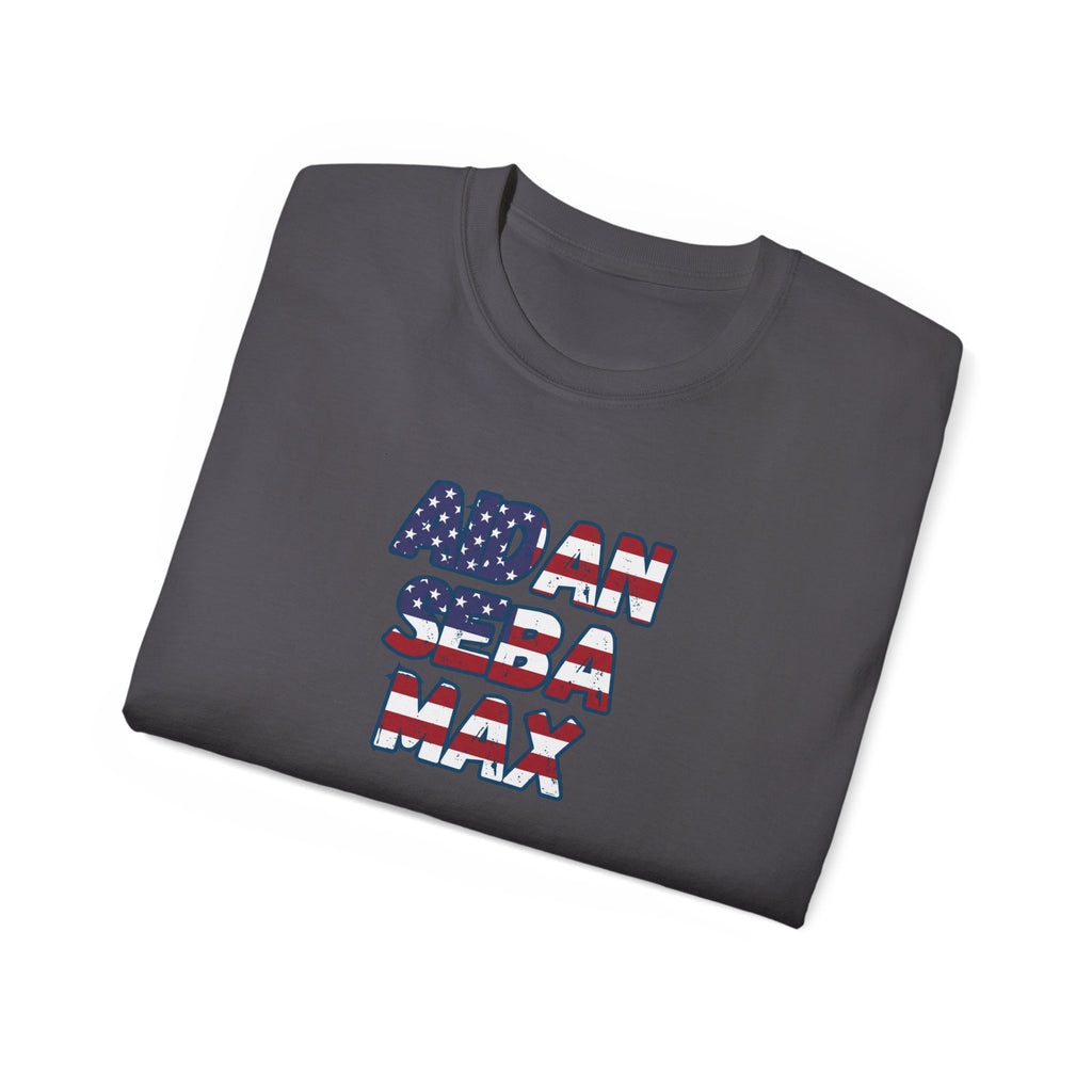 BORO's Midfield Trio Tee — AIDAN SEBA MAX USA  Graphic T‑Shirt