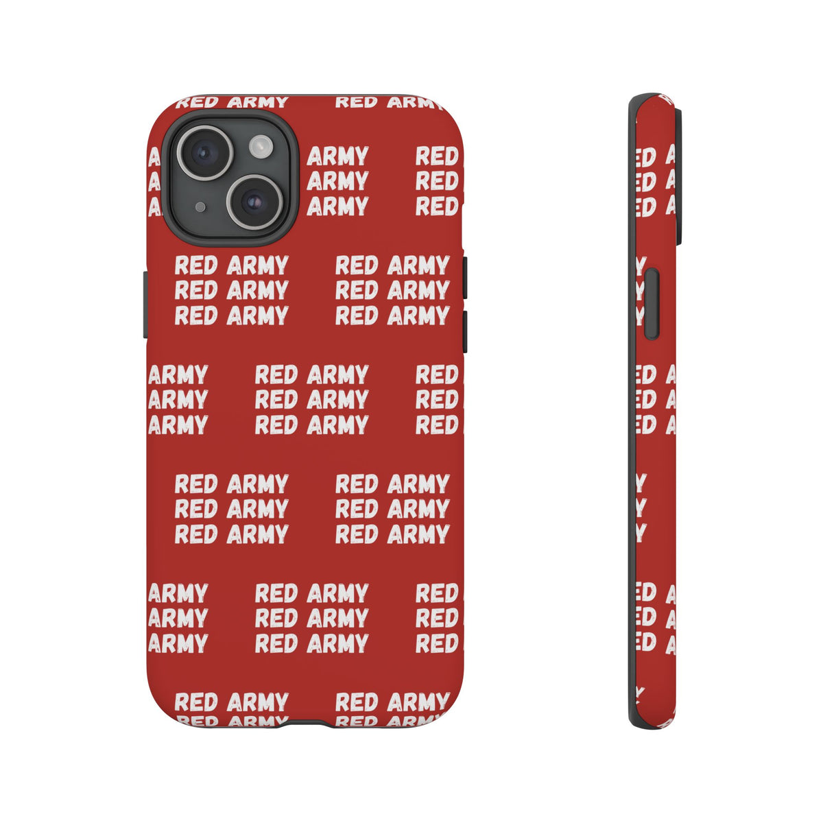 "RED ARMY RED ARMY RED ARMY" Phone Case — Red Pattern Tough Case