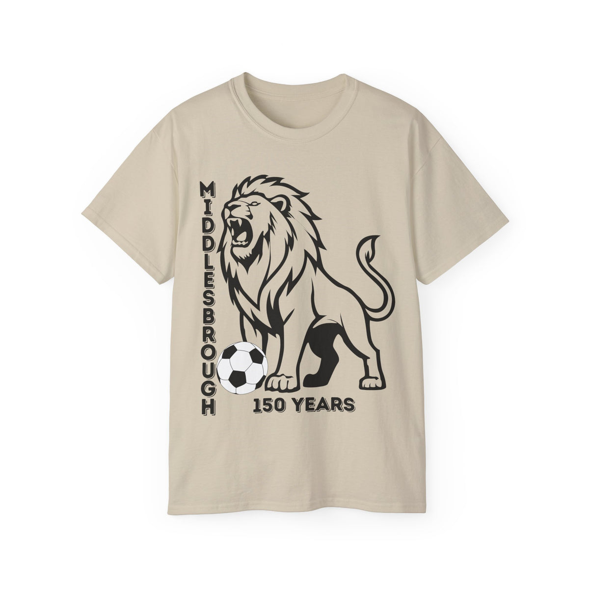 Black/Red Middlesbrough 150 Years Lion Football T-Shirt