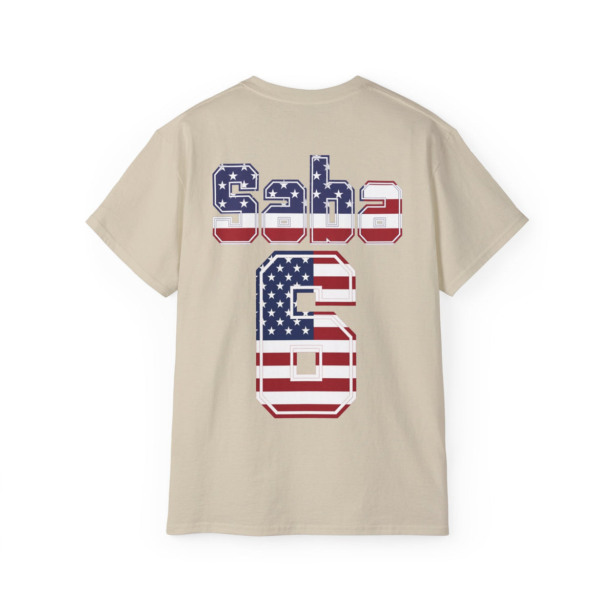 Sabastian Berhalter Number 6 USA Flag Shirt for the BORO 'back print only'
