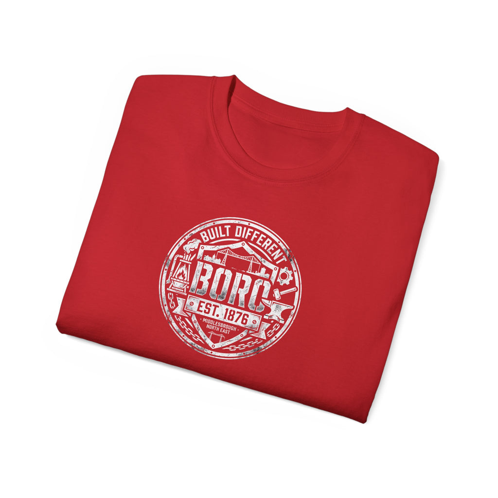 Boro Built Different Emblem T-Shirt — 'BORO Est. 1976' Boro Logo Tee